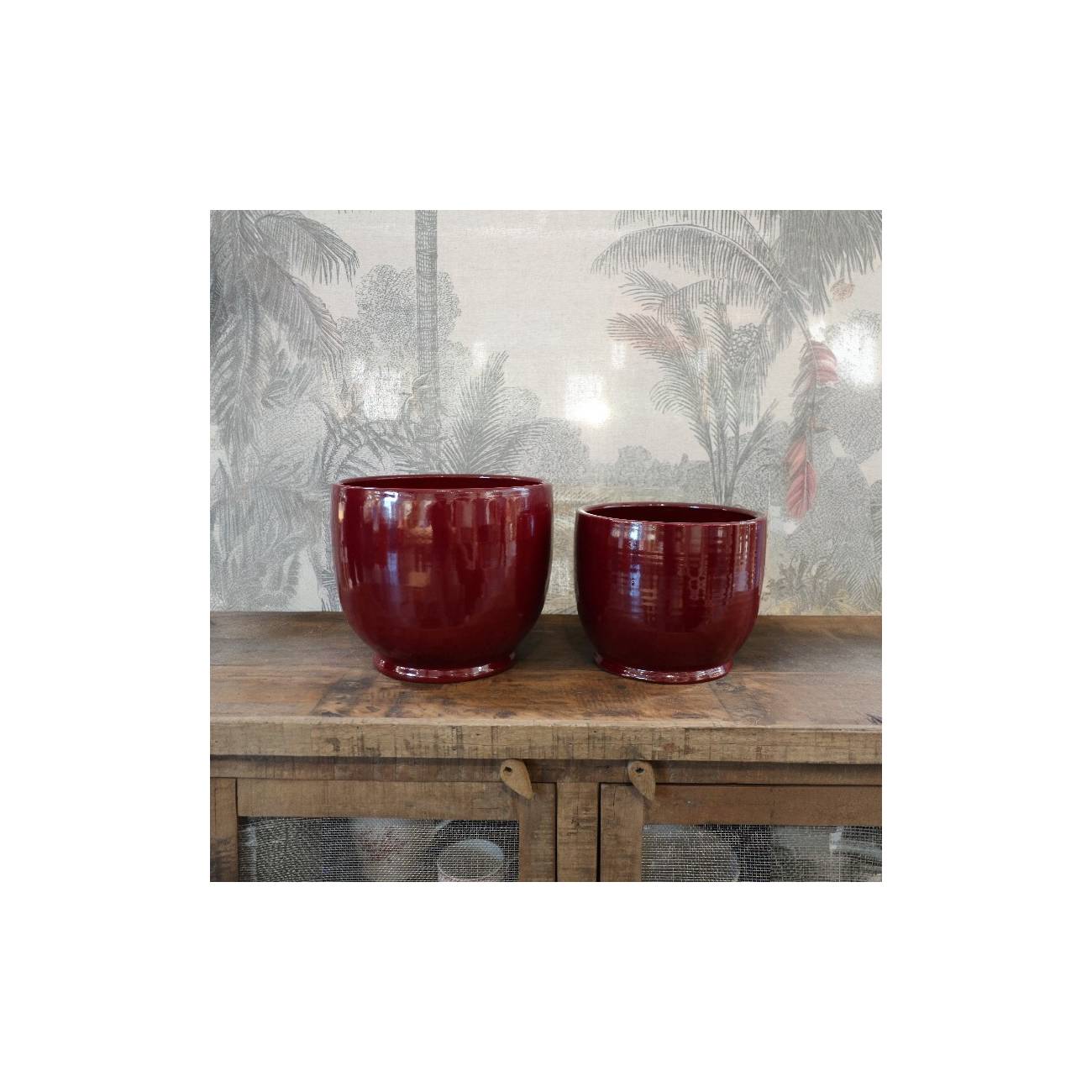 Pot droit sur pied Bouquet Chocolats & Cerise noire