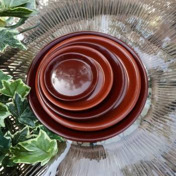 Soucoupe Ronde Chocolats et Cerise noire D41