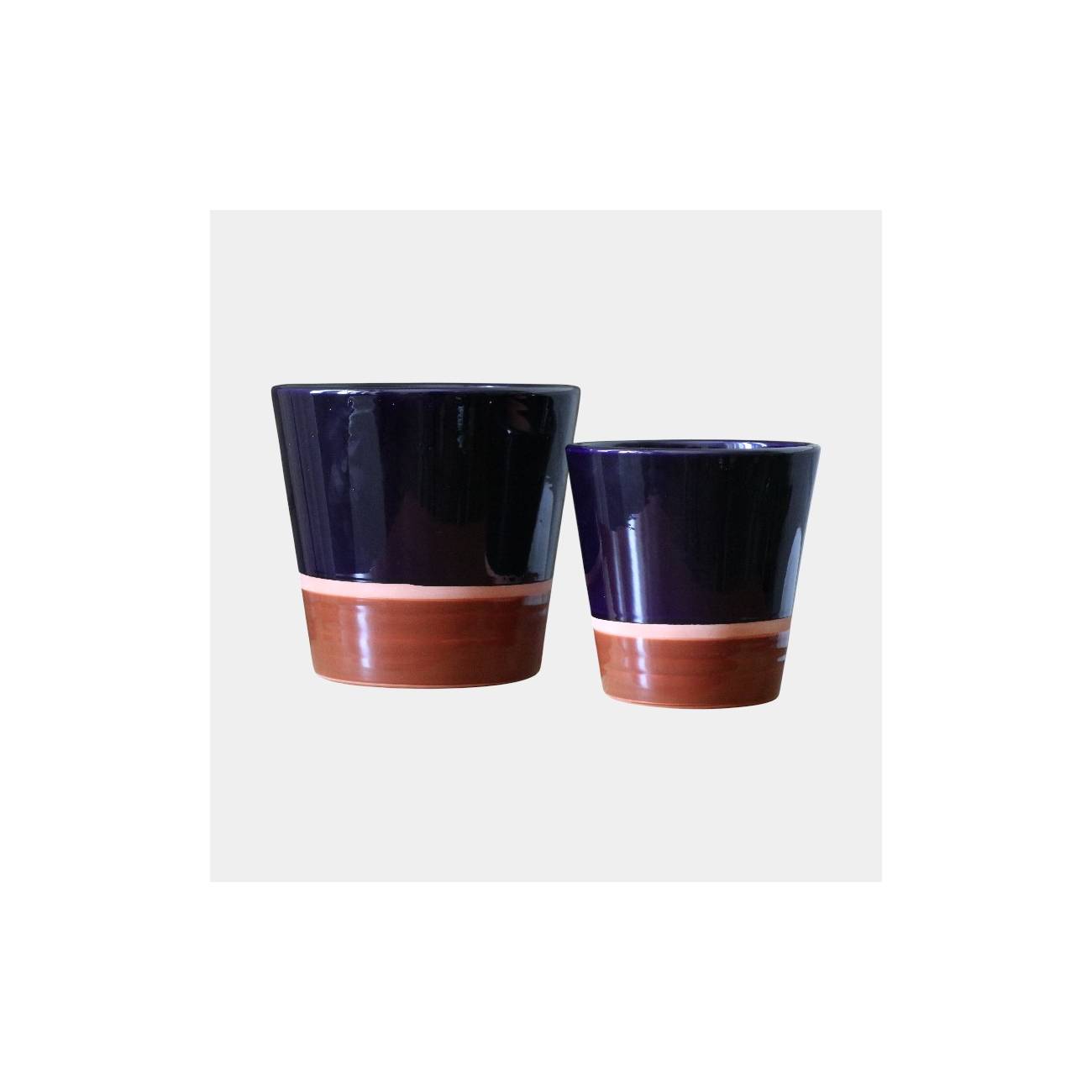 Vase droit Odyssée Blue Latté