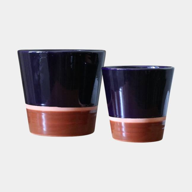 Vase droit Odyssée Blue Latté