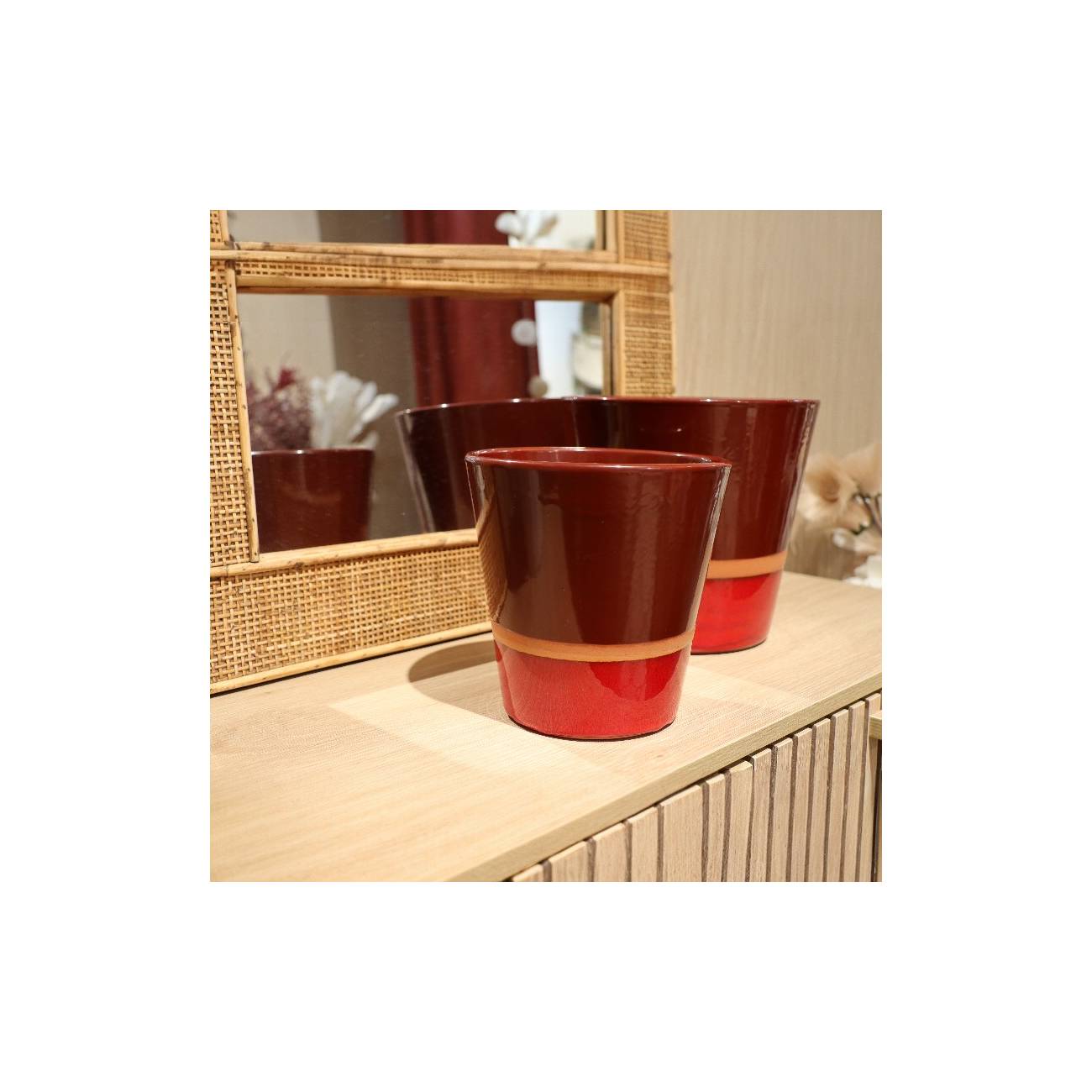 Vase droit Odyssée Chaï Latté