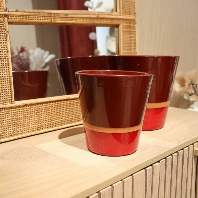 Vase droit Odyssée Chaï Latté