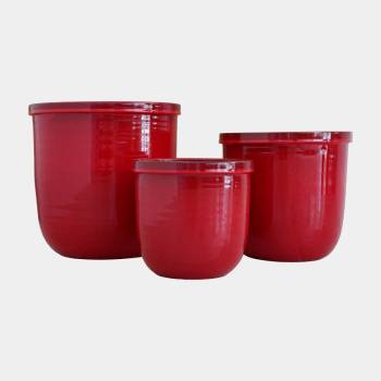 Pot droit avec rebord fin Flacon Coquelicot