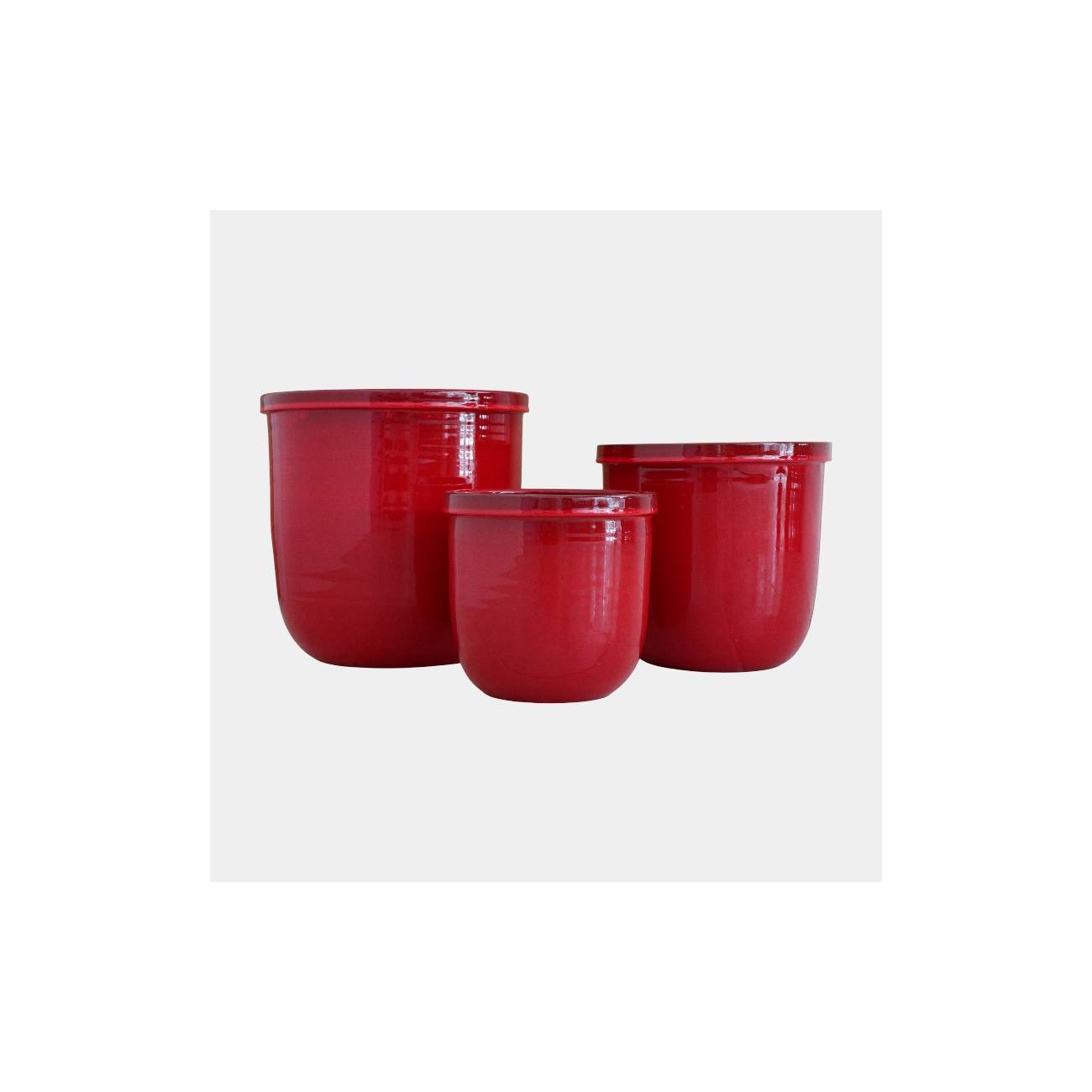 Pot droit avec rebord fin Flacon Coquelicot