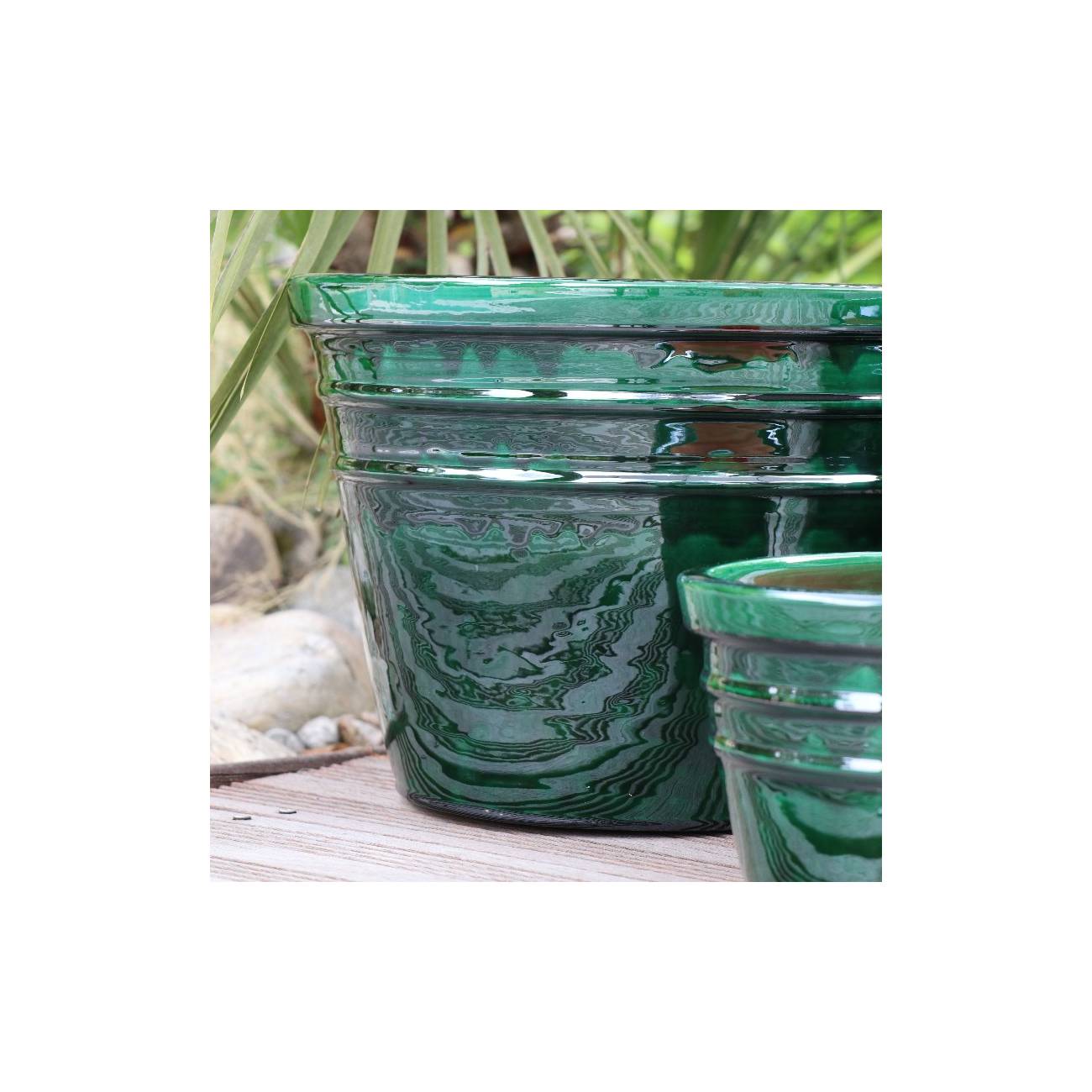 Vase droit Elixir vert Jade