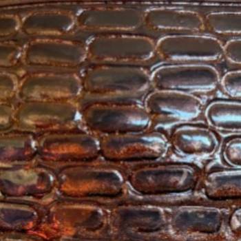 Poterie marron effet...