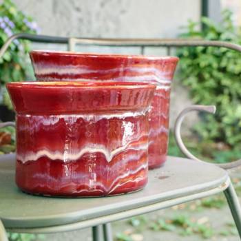 Vase artisanal cylindrique...
